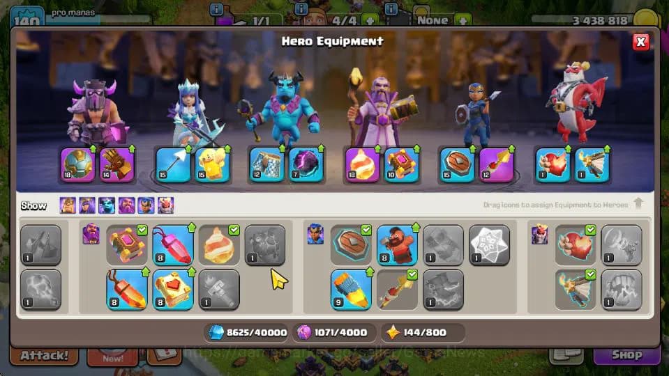 Clash of Clans Accounts TH 15-BH 9|LV 140|Limited Skin|HH 9|BK 44,AQ 40,GW image 6