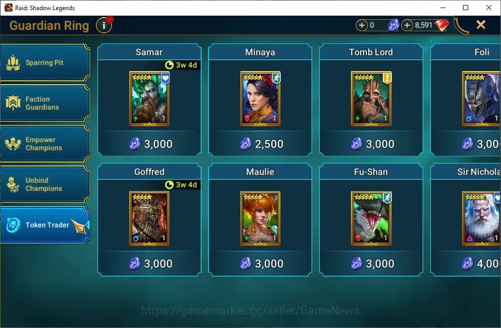 Raid: Shadow Legends Accounts Lv18 443K Power|8,5K Gems|1 Mythical(Joan)|17 Lege image 11