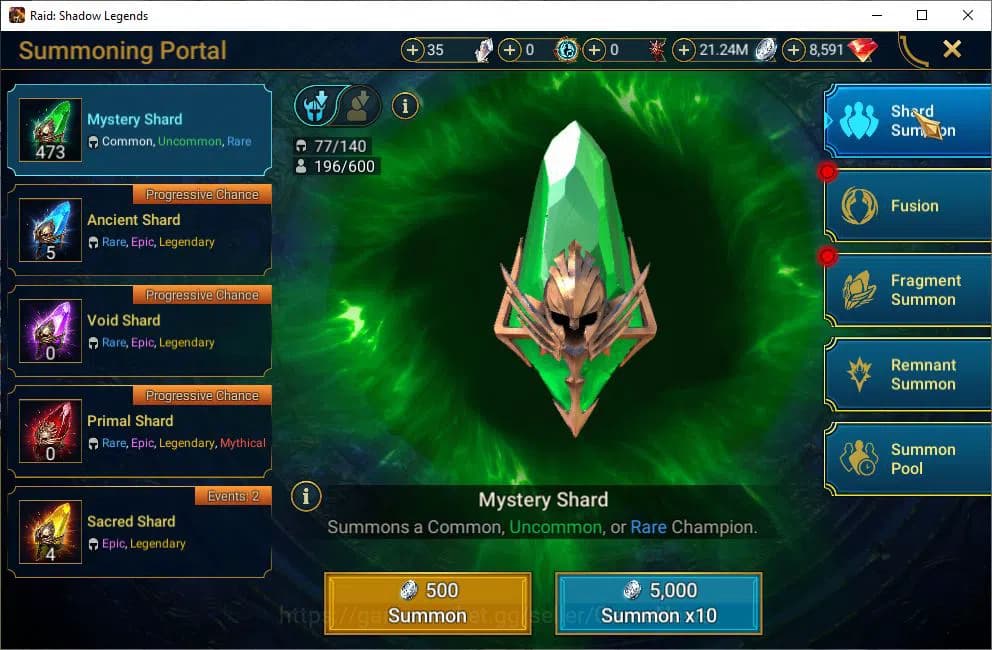 Raid: Shadow Legends Accounts Lv18 443K Power|8,5K Gems|1 Mythical(Joan)|17 Lege image 16