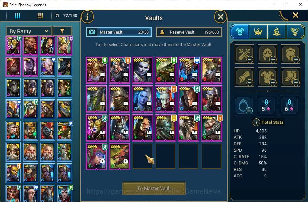 Raid: Shadow Legends Accounts Lv18 443K Power|8,5K Gems|1 Mythical(Joan)|17 Lege image 5