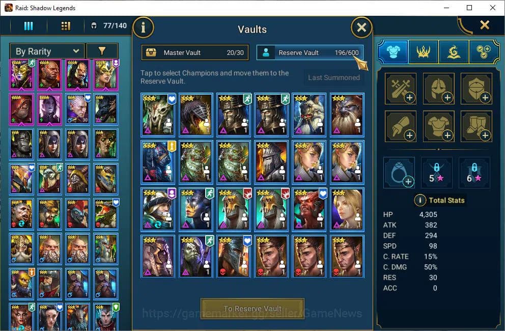 Raid: Shadow Legends Accounts Lv18 443K Power|8,5K Gems|1 Mythical(Joan)|17 Lege image 6