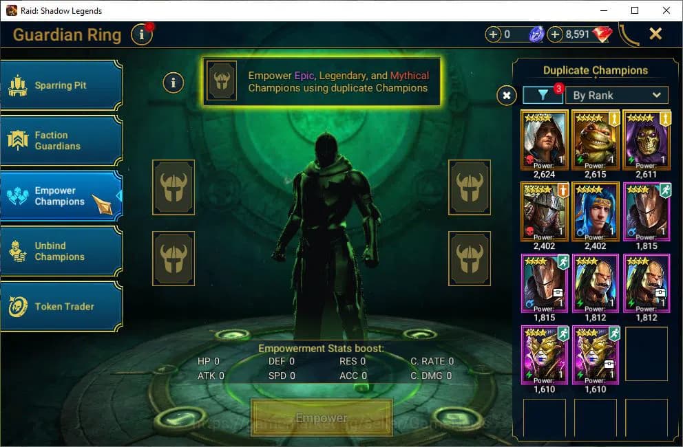 Raid: Shadow Legends Accounts Lv18 443K Power|8,5K Gems|1 Mythical(Joan)|17 Lege image 9