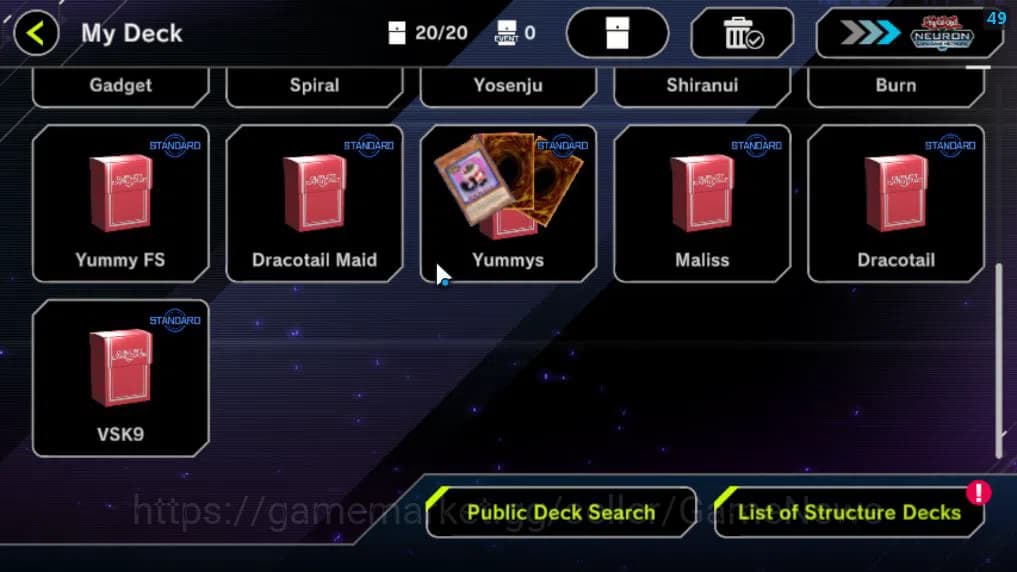 Yu-Gi-Oh! Master Duel Accounts Lv 18 | 20 Deck |VSK9,DragonMaid,Dracotail,Yummys, image 3