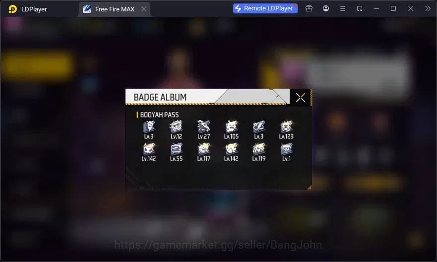 Free Fire Accounts Indonesia | Vault 37| SG Sterling| Bundle Orochima image 17