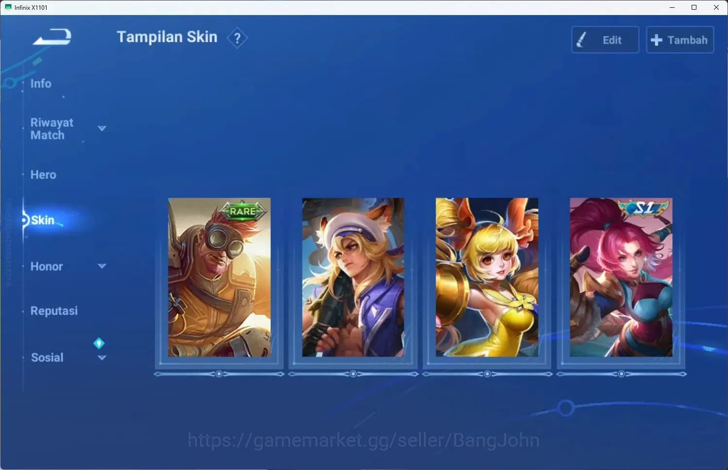Honor of Kings Accounts Global | 16H 6S | Levi Collaboration Skin | RARE W image 2