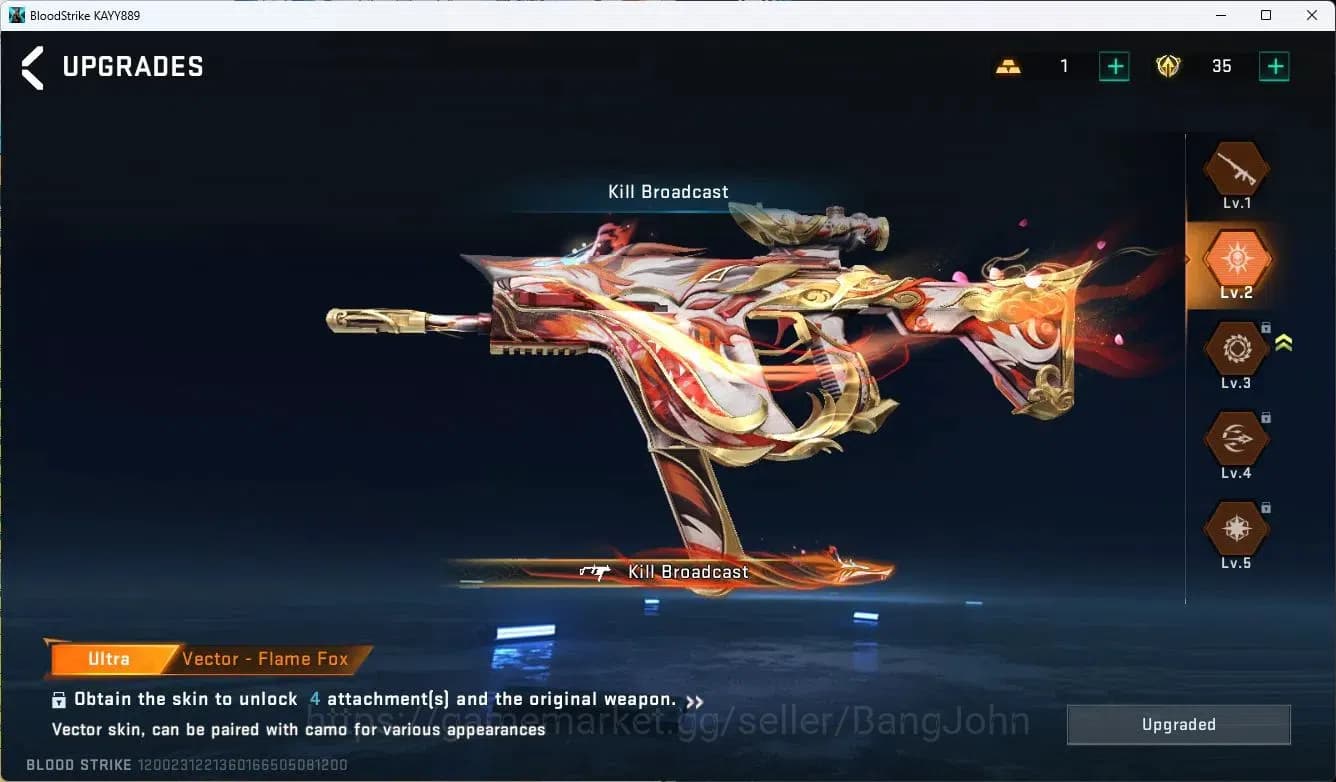 Blood Strike Accounts ASIA |COLLAB=MP5|ULTRA=DUAL BLADE,ONE-HANDED AXE,V image 14