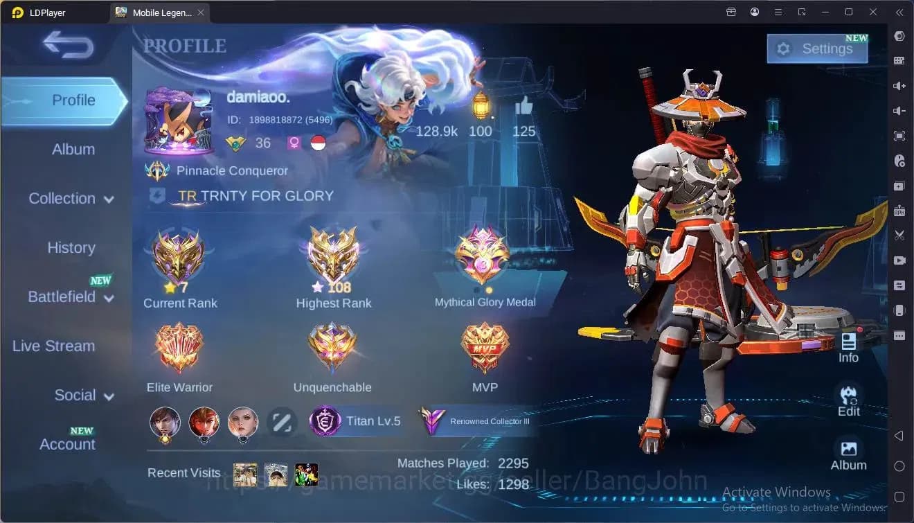 Mobile Legends: Bang Bang Accounts Global|Hero 154|Skin 176|Renowned|Sanrio Claude,Fl image 18