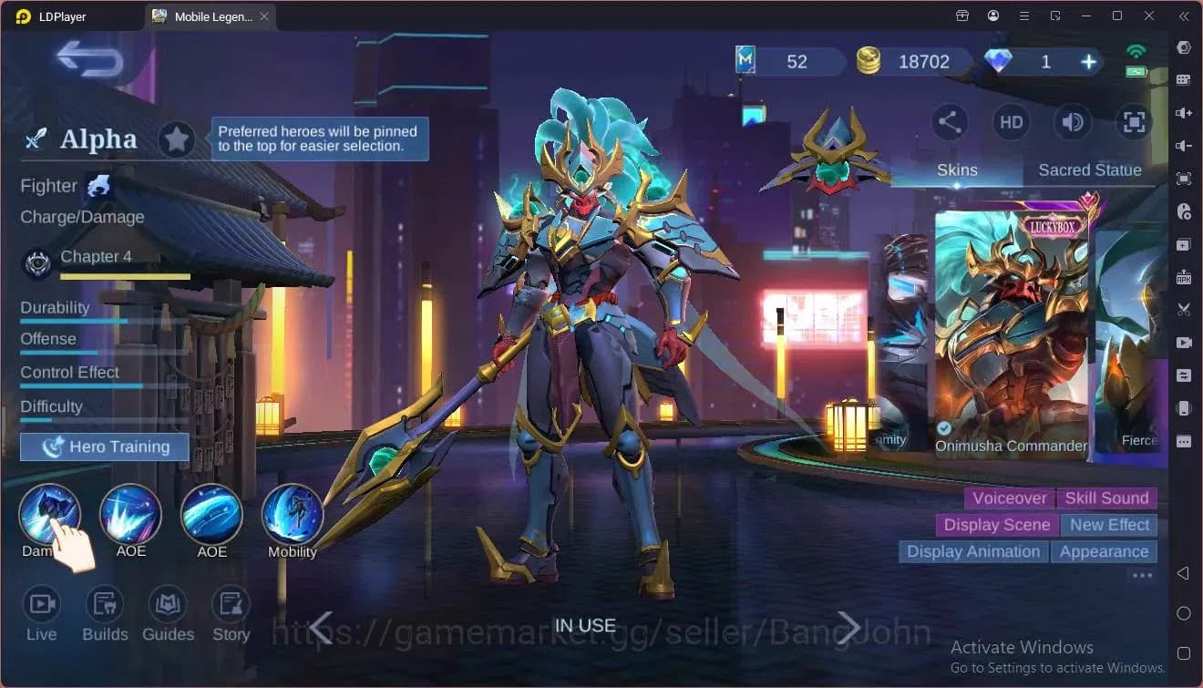 Mobile Legends: Bang Bang Accounts Global|Hero 154|Skin 176|Renowned|Sanrio Claude,Fl image 3