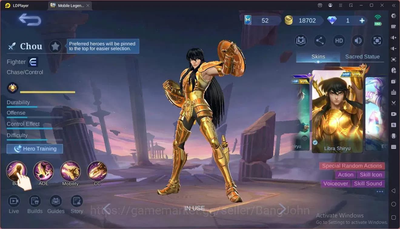 Mobile Legends: Bang Bang Accounts Global|Hero 154|Skin 176|Renowned|Sanrio Claude,Fl image 6