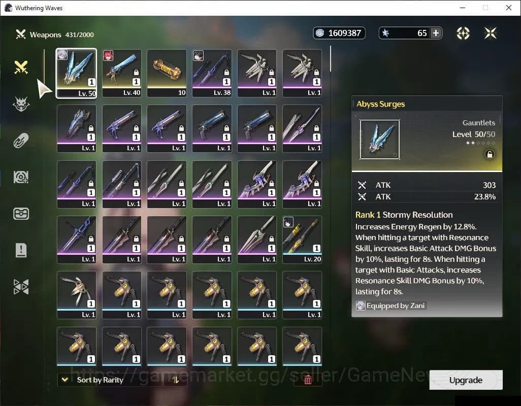 Wuthering Waves Accounts SEA|UL 23|Starter|3 Limited| Sigrika, Lupa, Zani | image 4
