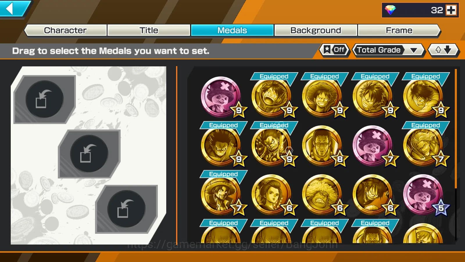 One Piece Bounty Rush Accounts GLOBAL | 3EX | 5elders Nusjuro | SK Borsalino | FR image 10