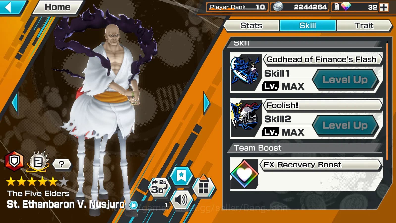 One Piece Bounty Rush Accounts GLOBAL | 3EX | 5elders Nusjuro | SK Borsalino | FR image 4