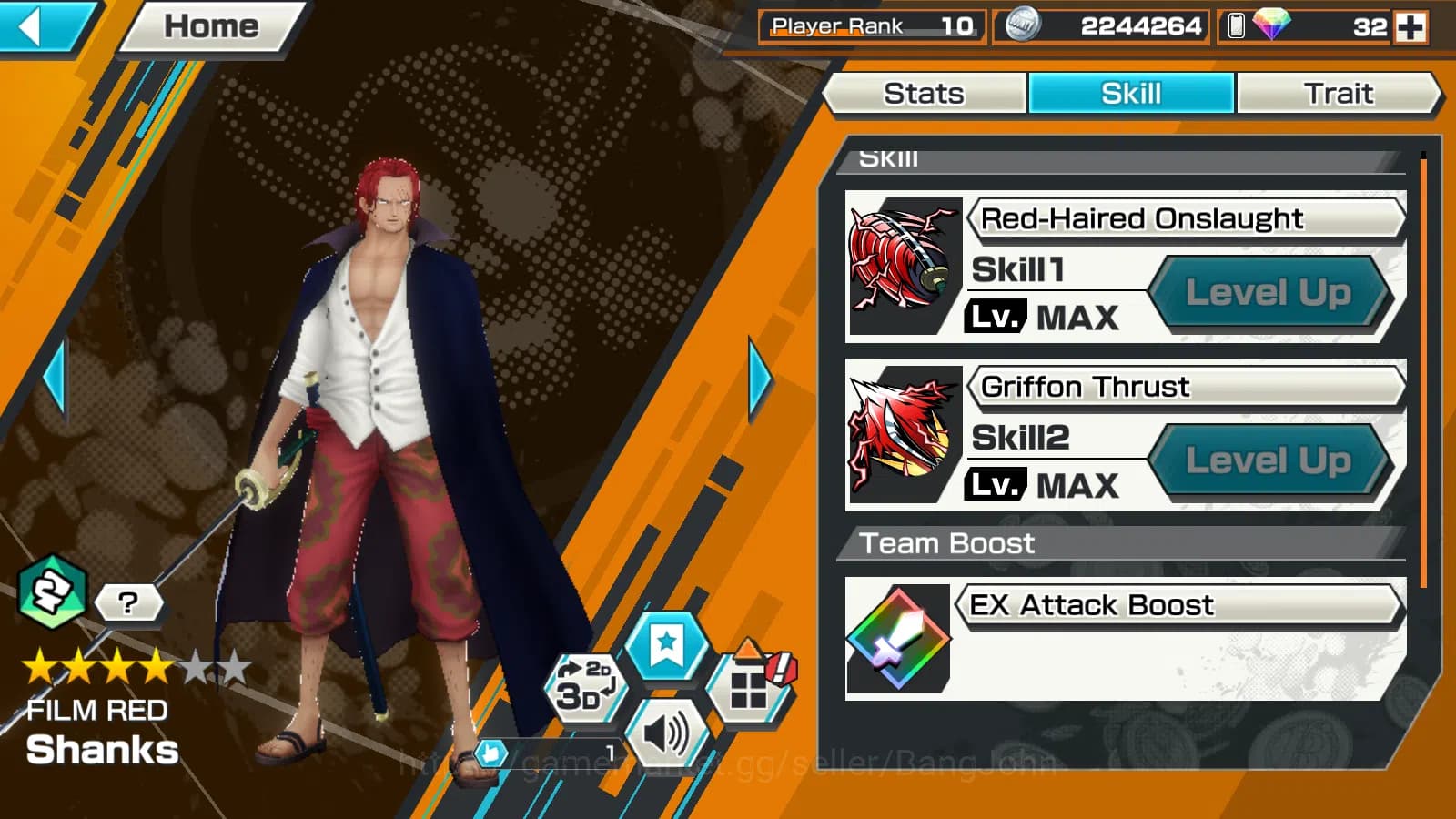 One Piece Bounty Rush Accounts GLOBAL | 3EX | 5elders Nusjuro | SK Borsalino | FR image 5
