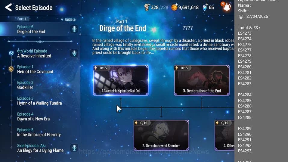 Epic Seven Accounts GLOBAL UNVERIF|New Era|3 ML(EIlynav, Harsetti, TE image 10