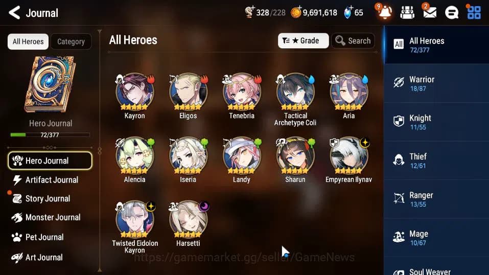 Epic Seven Accounts GLOBAL UNVERIF|New Era|3 ML(EIlynav, Harsetti, TE image 18