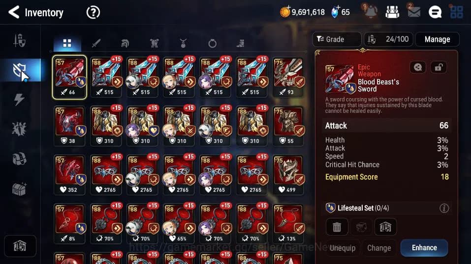 Epic Seven Accounts GLOBAL UNVERIF|New Era|3 ML(EIlynav, Harsetti, TE image 8