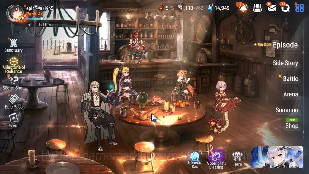 Epic Seven Accounts GLOBAL Unverif|New Era|6 ML(Salome,LOTScales,C Lil image 1
