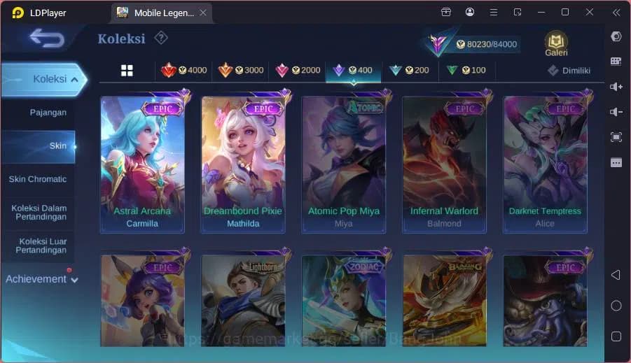 Mobile Legends: Bang Bang Accounts H 132|Skin 287|Magic wheel 177|Kishin Angela,Kof D image 9