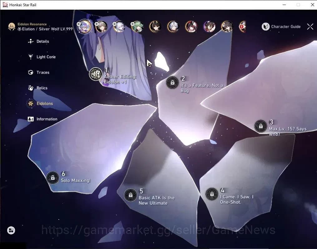 Honkai Star Rail Accounts Asia|TL 63|9 Limited|[Phainon,Yao Guang E1,SW LV.9 image 6