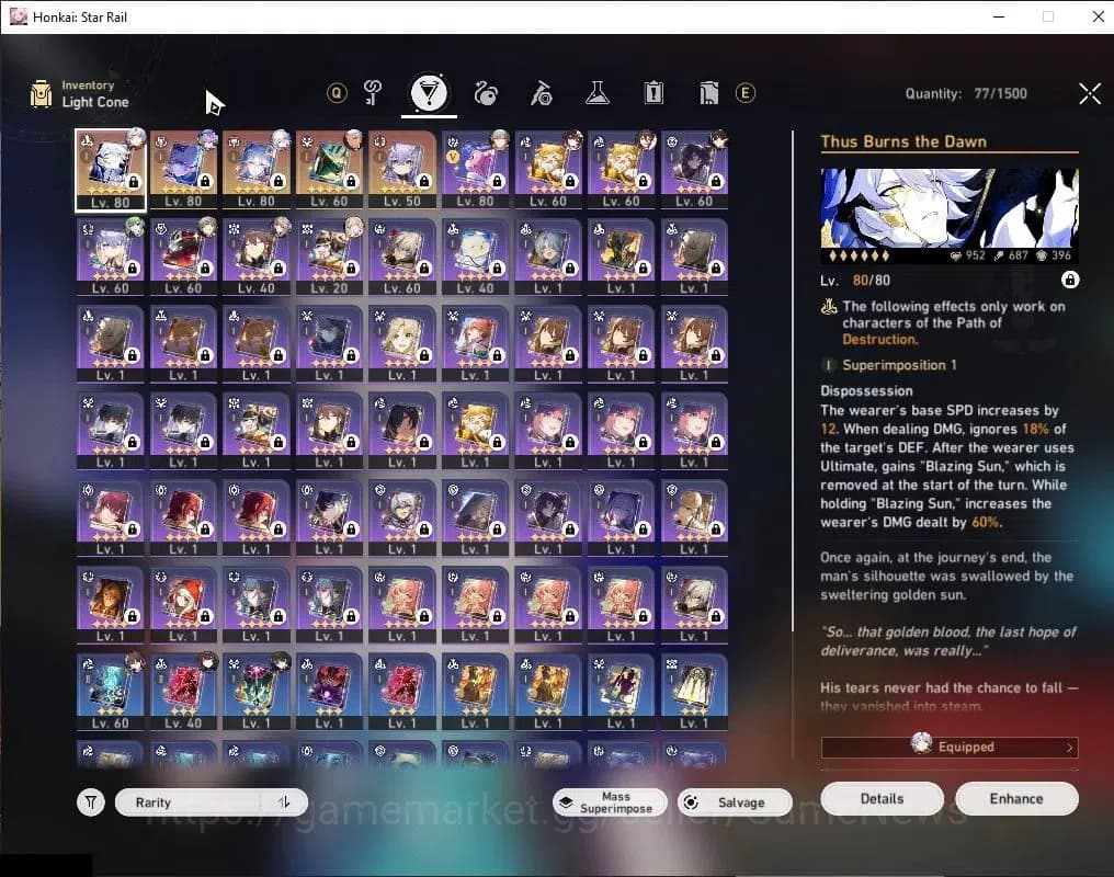 Honkai Star Rail Accounts Asia|TL 63|9 Limited|[Phainon,Yao Guang E1,SW LV.9 image 9