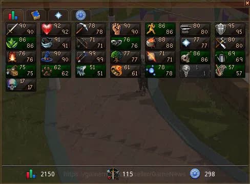 RuneScape 3 Accounts 2150 Total Level|298 Quest Points|19,8M Wealth Val image 3