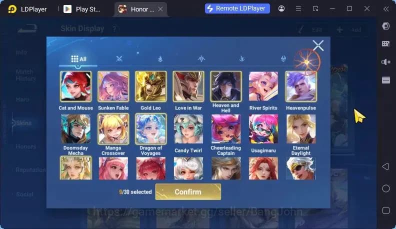 Honor of Kings Accounts Global Skin112 Hero166 |Legend Angela,ButterFly,Li image 5