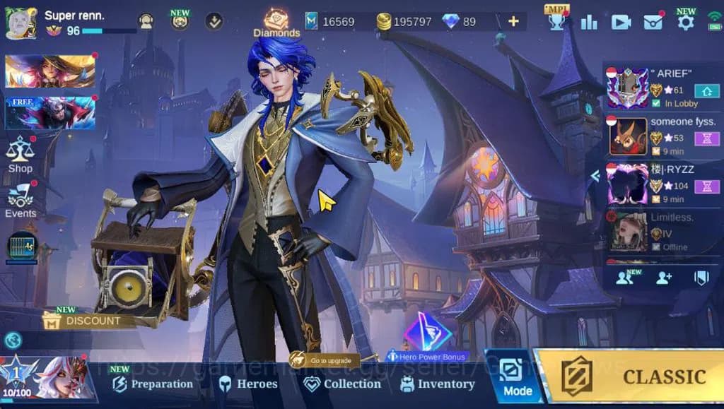 Mobile Legends: Bang Bang Accounts Hero 129|Skin 168|High Glory 56|Granger Lightborn, image 1