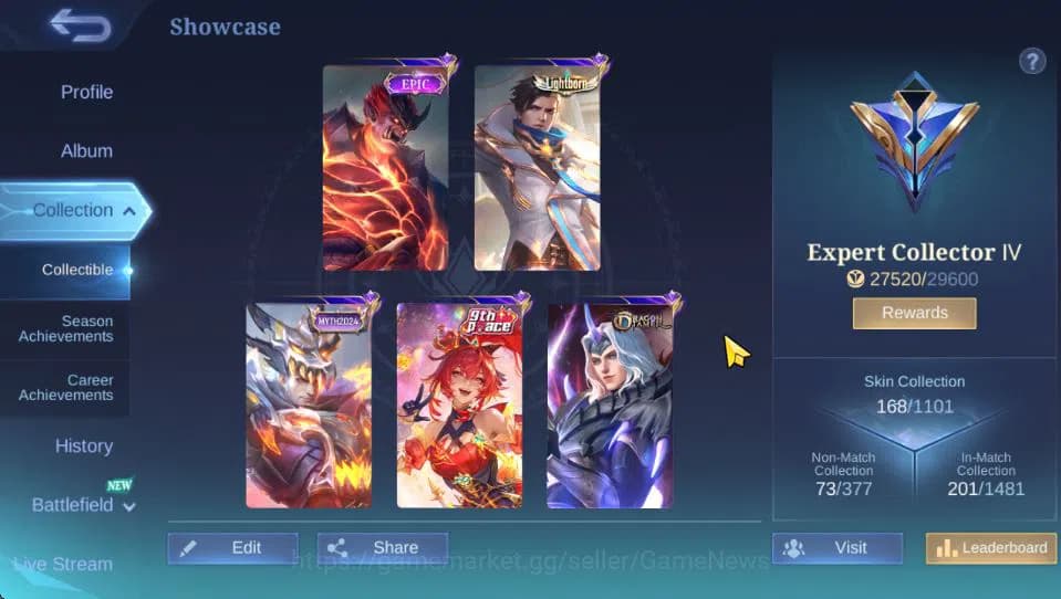 Mobile Legends: Bang Bang Accounts Hero 129|Skin 168|High Glory 56|Granger Lightborn, image 14