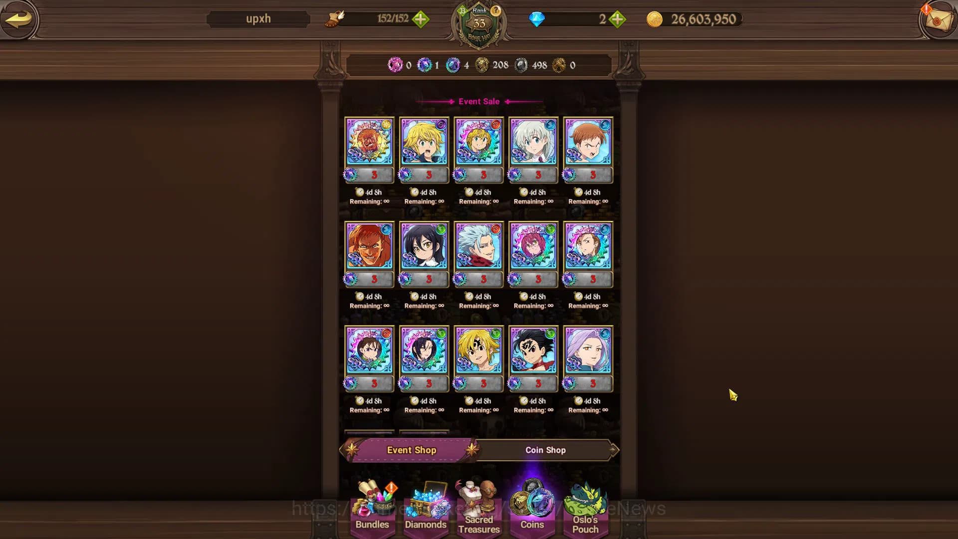 The Seven Deadly Sins: Grand Cross Accounts Global | 929K CC | Starter Ch4 | 1 LR + 4 UR| Eliz image 8