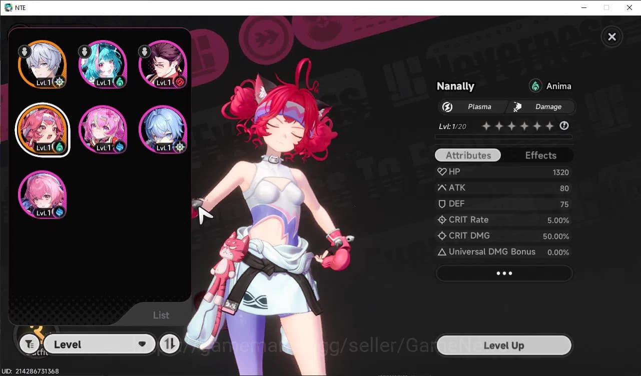 Neverness to Everness Accounts GLOBAL EU|HL 3|1 SSR Limited Nanally+Skin & 5 SR [ image 3