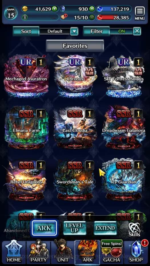 Last Cloudia Accounts GLOBAL | Rank 15 | Ascended Roland, Spirit Maiden image 3
