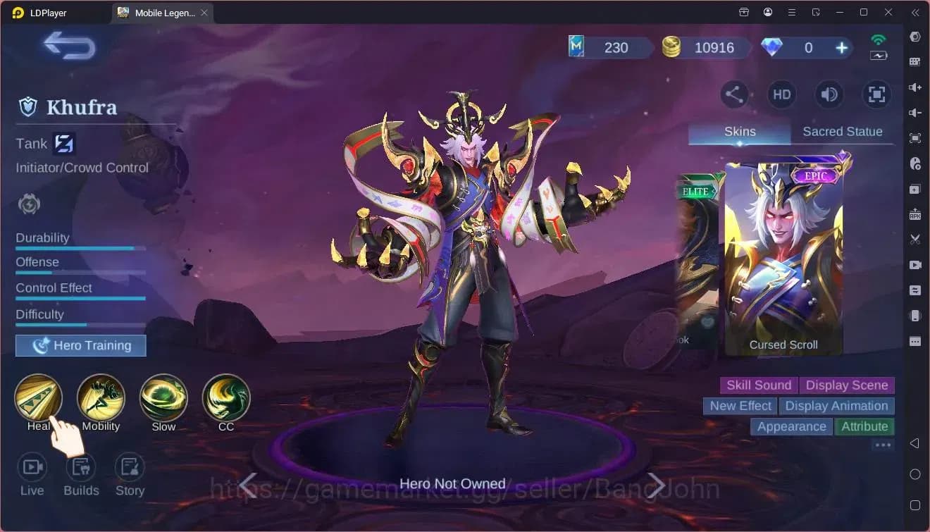 Mobile Legends: Bang Bang Accounts Global|Hero 82|Skin 107|Seasoned|Spongebob Cyclops image 2