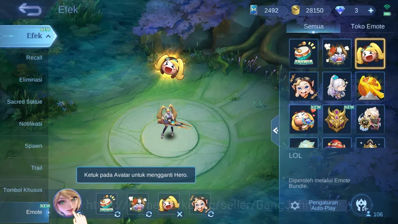 Mobile Legends: Bang Bang Accounts GLOBAL Hero 106 Skin 171 | Luckybox Kaja | CC Nata image 13