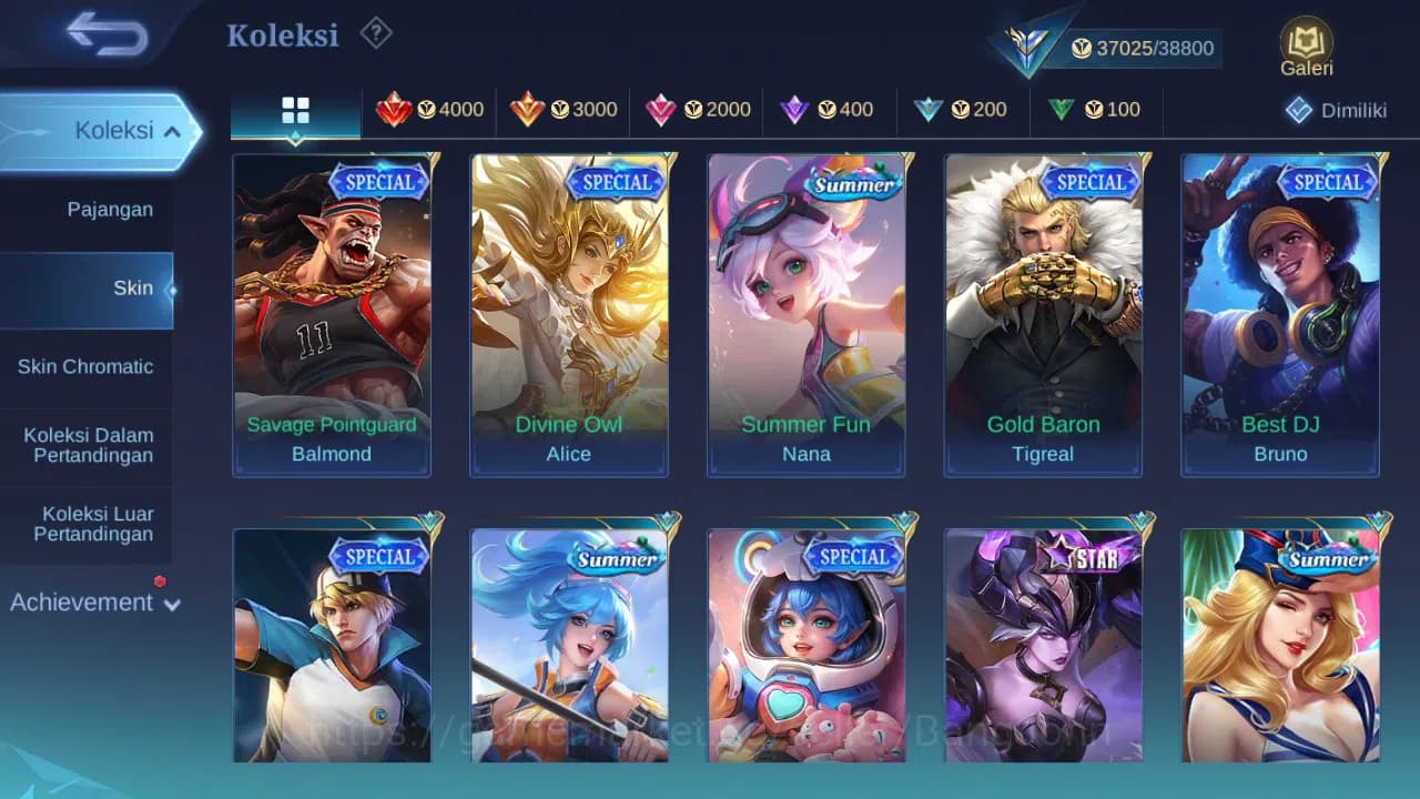 Mobile Legends: Bang Bang Accounts GLOBAL Hero 106 Skin 171 | Luckybox Kaja | CC Nata image 6