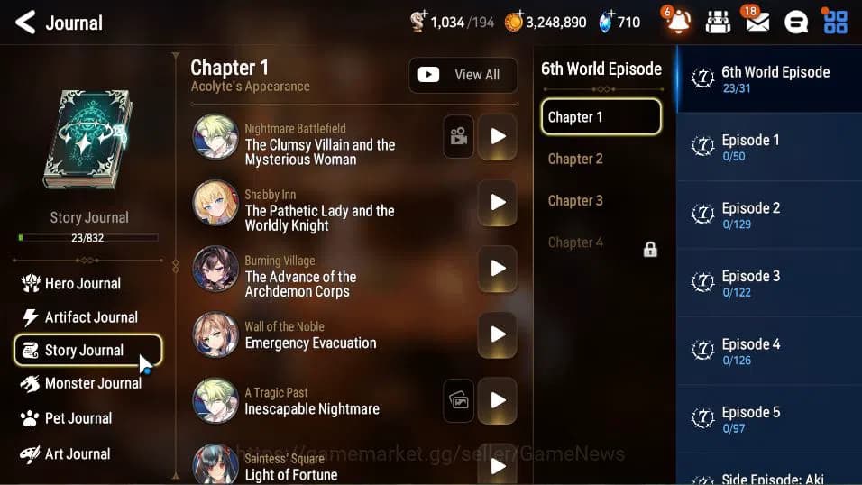 Epic Seven Accounts GLOBAL Unverif|New Era|3 ML(Salome,LW Peira,Design image 5