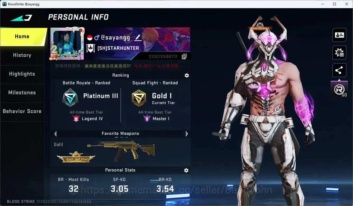 Blood Strike Accounts ASIA | 2 Collab Skins | 3 Limited Skins | 9 Legend image 2