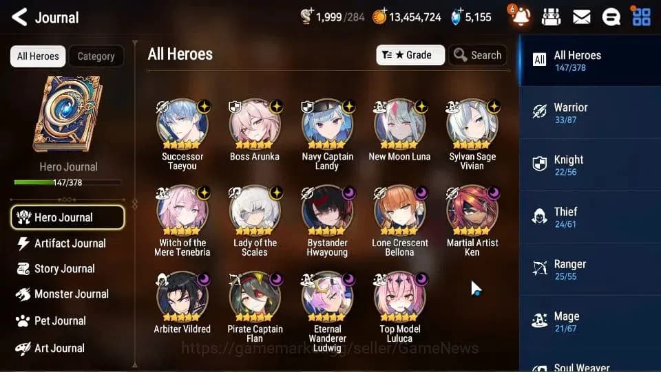 Epic Seven Accounts GLOBAL Unverif|New Era|14 ML(BArunka,LOTScales,NM image 6