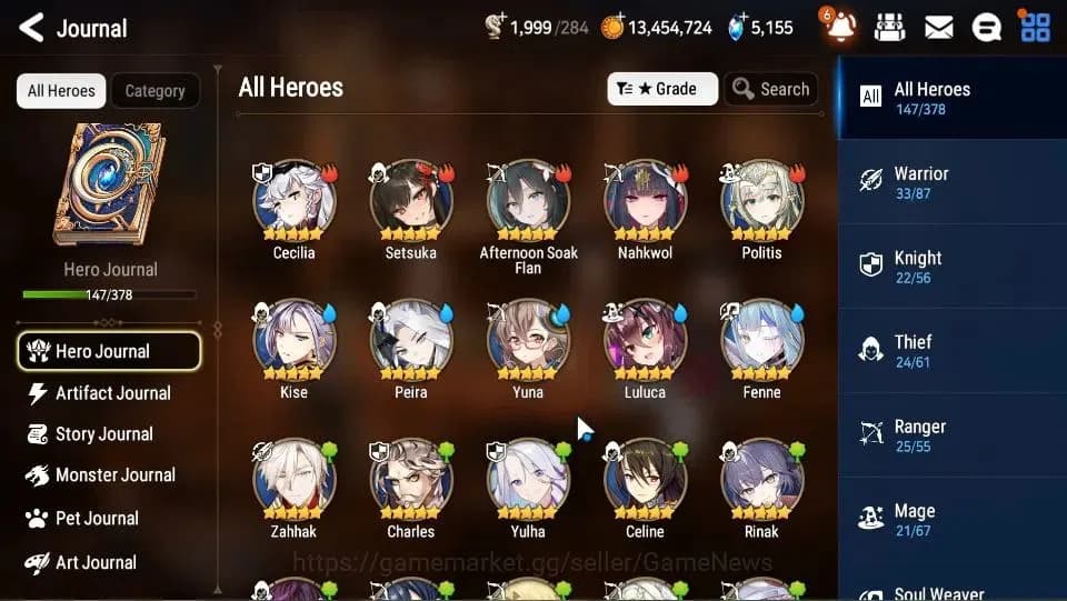 Epic Seven Accounts GLOBAL Unverif|New Era|14 ML(BArunka,LOTScales,NM image 7