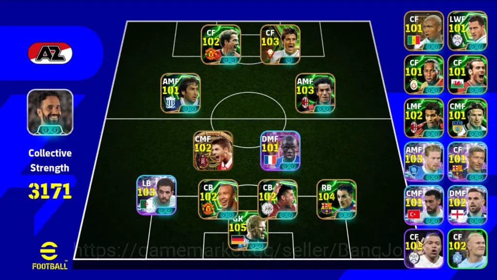 eFootball Accounts ANDROID|PW 3171|DOnadoni+O'kahn epik,KDB+Henderso+ image 1