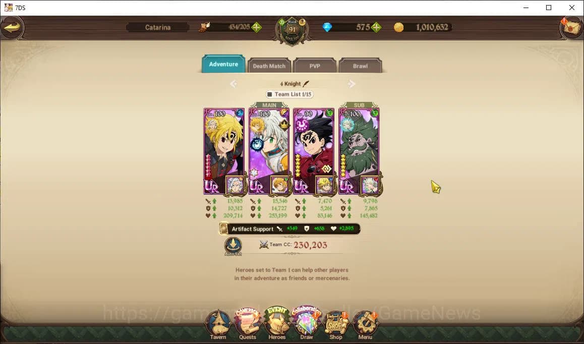 The Seven Deadly Sins: Grand Cross Accounts Global|5M CC|575 Dm|5LR+12 UR+Collab FF+Re|EZ PVP| image 13
