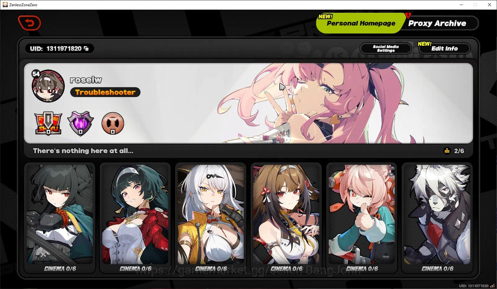 Zenless Zone Zero Accounts ASIA | Lvl 54 | Ye shunguang sign, Miyabi sign, Yi image 1