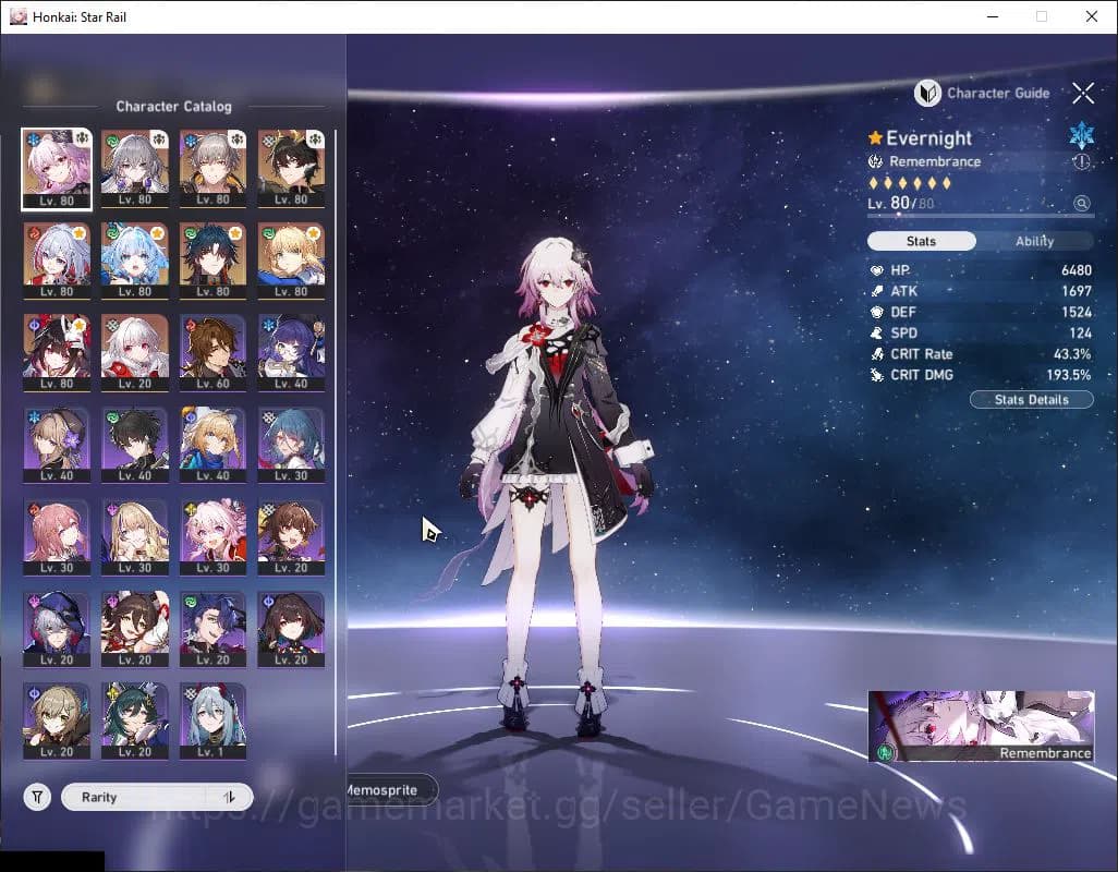 Honkai Star Rail Accounts Asia|TL 65|6 Limited|Evernight+Sign,Cerydra,Saber, image 1