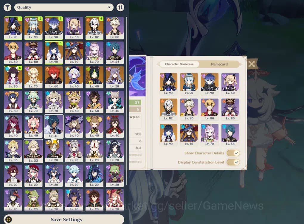 Genshin Impact Accounts ASIA|AR 57|6 Limited+3(*5Weapon)|PremTeam [Flint+S image 1