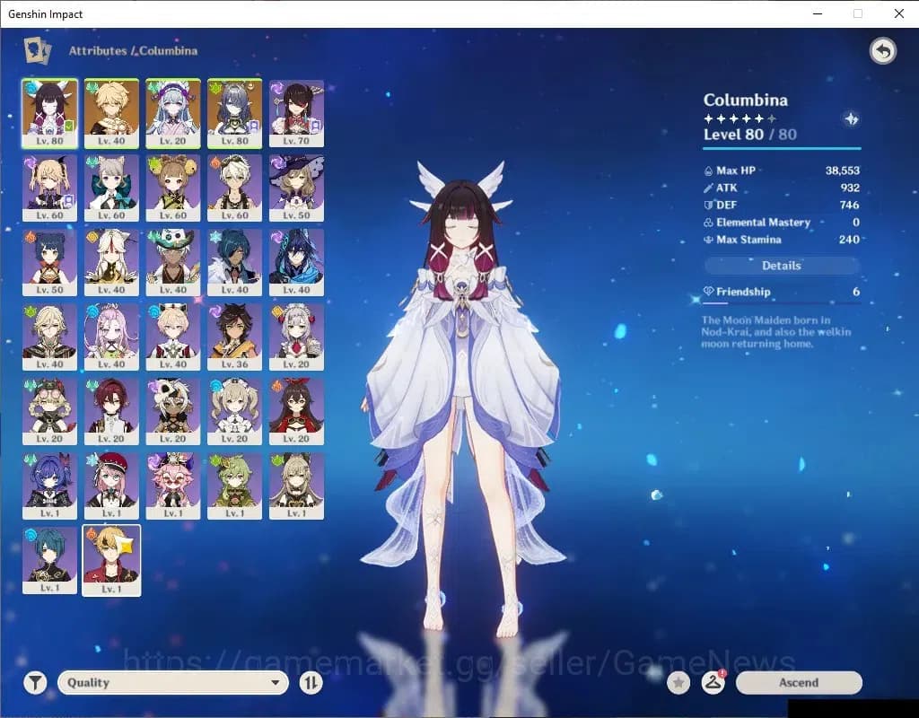 Genshin Impact Accounts ASIA|AR45|2Limited+28(*4Character)|Ayato,Chasca|Re image 3