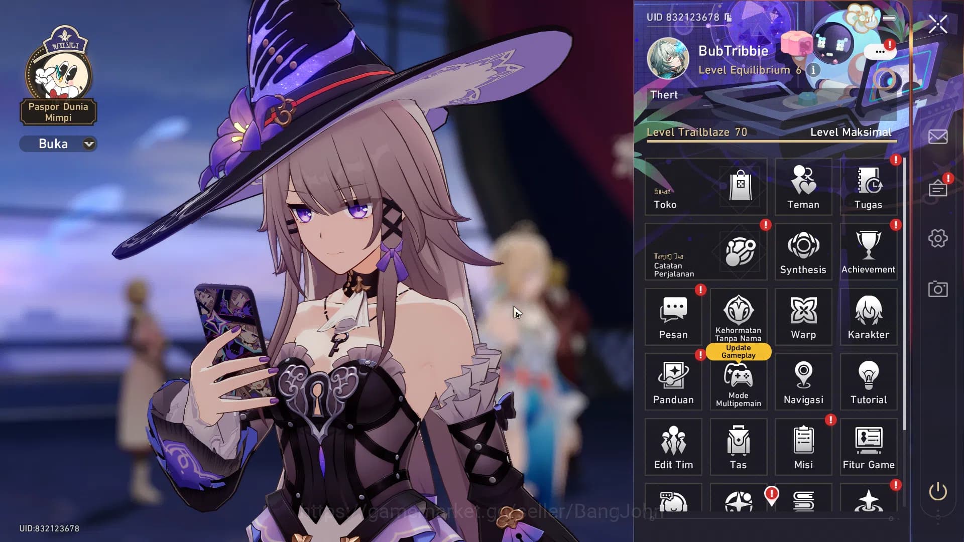 Honkai Star Rail Accounts ASIA | TL 70 | MC Male | The Herta Sign, Anaxa Sig image 1