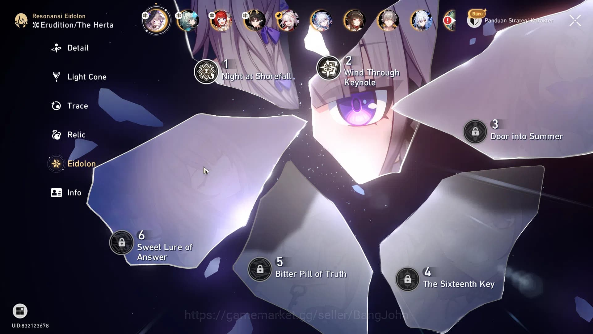 Honkai Star Rail Accounts ASIA | TL 70 | MC Male | The Herta Sign, Anaxa Sig image 2