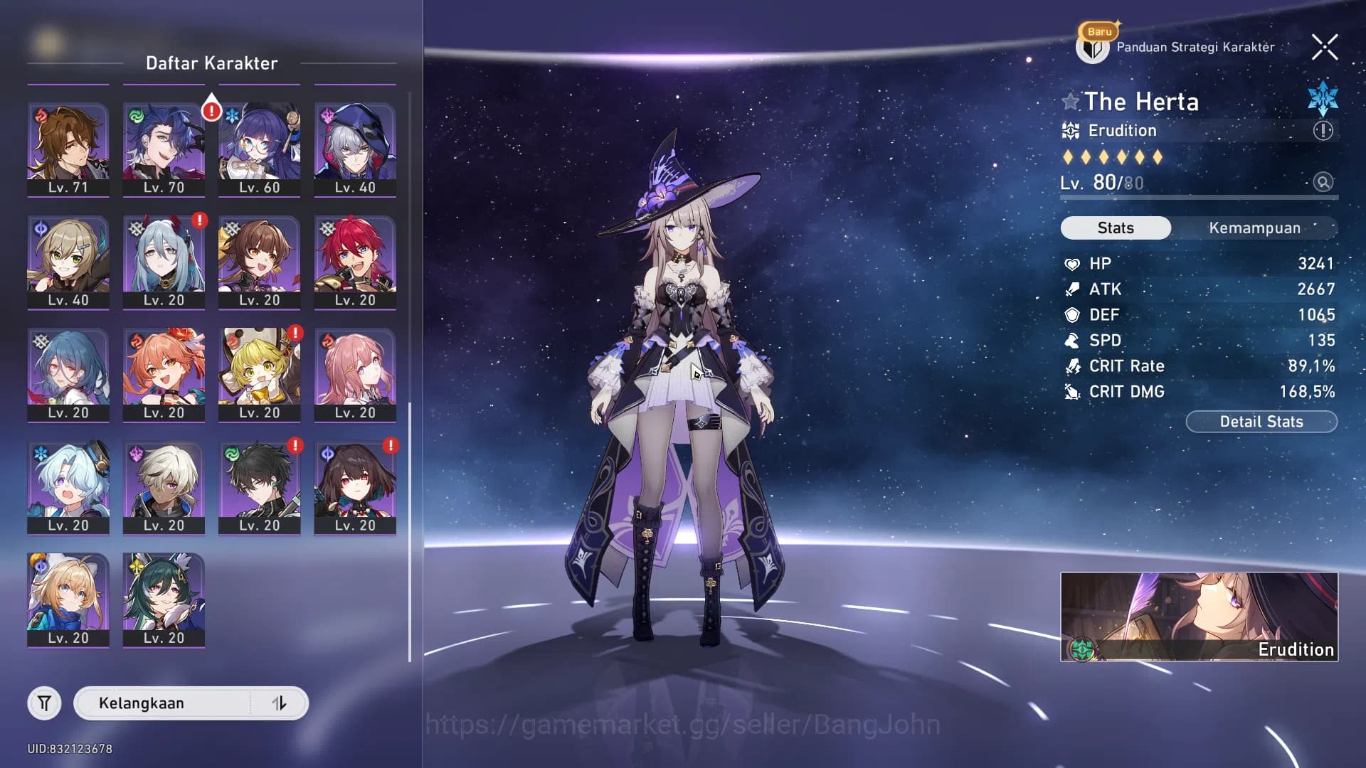 Honkai Star Rail Accounts ASIA | TL 70 | MC Male | The Herta Sign, Anaxa Sig image 6
