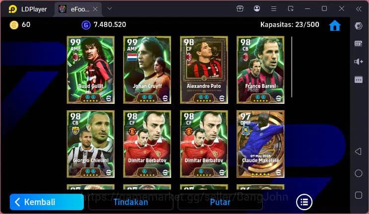 eFootball Accounts ANDROID|PW 3182|Alexandre Pato+Ruud Gullit+Johan C image 4