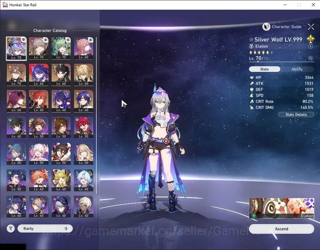 Honkai Star Rail Accounts Asia|TL 55|7 Limited|Kafka,Huohuo,Silver Wolf LV.9 image 5