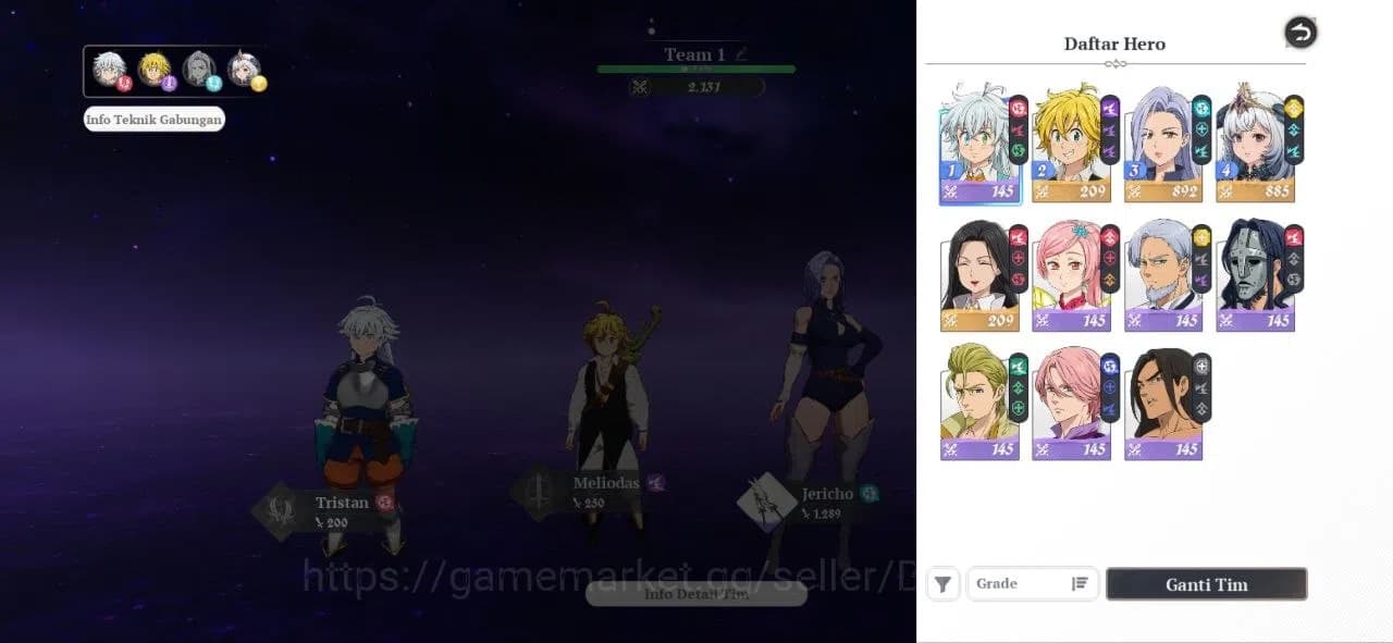 The Seven Deadly Sins: Origin Accounts EU | Fresh Starter Lvl 8 |4 SSR| Meliodas, Jerich image 9